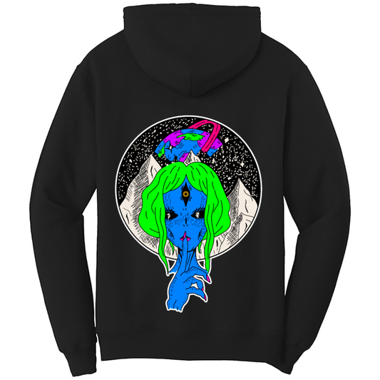 EL shhh alien hoodie